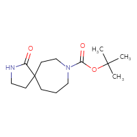 Chemical structure of tert-butyl 1-oxo-2,8-diazaspiro[4.6]undecane-8-carboxylate - CSSB00010367557