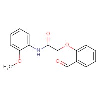 Chemical structure of 2-(2-formylphenoxy)-N-(2-methoxyphenyl)acetamide - CSSB00015197326