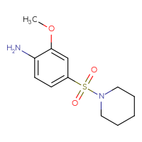 Chemical structure of 2-methoxy-4-(piperidine-1-sulfonyl)aniline - CSSB00000489527