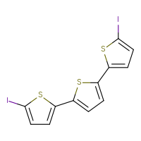 Chemical structure of 5-iodo-5'-(5-iodothiophen-2-yl)-2,2'-bithiophene - CSSB06359886308