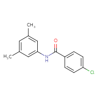 Chemical structure of 4-chloro-N-(3,5-dimethylphenyl)benzamide - CSSB00046247380