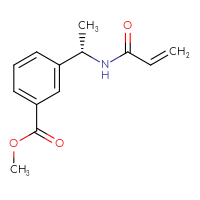 Chemical structure of methyl 3-[(1S)-1-(prop-2-enamido)ethyl]benzoate - CSSB21332071640