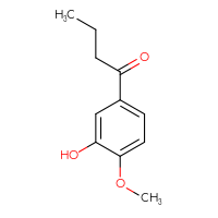 Chemical structure of 1-(3-hydroxy-4-methoxyphenyl)butan-1-one - CSSB00010661325