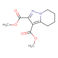 Chemical structure of 2,3-dimethyl 4H,5H,6H,7H-pyrazolo[1,5-a]pyridine-2,3-dicarboxylate - CSSB00025685895
