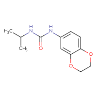 Chemical structure of 1-(2,3-dihydro-1,4-benzodioxin-6-yl)-3-(propan-2-yl)urea - CSSB00000623937