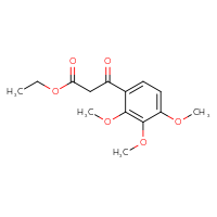 Chemical structure of ethyl 3-oxo-3-(2,3,4-trimethoxyphenyl)propanoate - CSSB00015332407