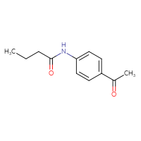 Chemical structure of N-(4-acetylphenyl)butanamide - CSSB00000152760