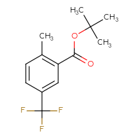 Chemical structure of tert-butyl 2-methyl-5-(trifluoromethyl)benzoate - CSSB06718419236