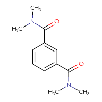 Chemical structure of N1,N1,N3,N3-tetramethylbenzene-1,3-dicarboxamide - CSSB00042029423