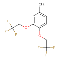 Chemical structure of 4-methyl-1,2-bis(2,2,2-trifluoroethoxy)benzene - CSSB21103685112