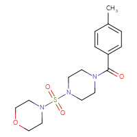 Chemical structure of 4-{[4-(4-methylbenzoyl)piperazin-1-yl]sulfonyl}morpholine - CSSB00026966469