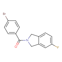 Chemical structure of 2-(4-bromobenzoyl)-5-fluoro-2,3-dihydro-1H-isoindole - CSSB05424998723