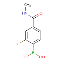 Chemical structure of [2-fluoro-4-(methylcarbamoyl)phenyl]boronic acid - CSSB00009861237