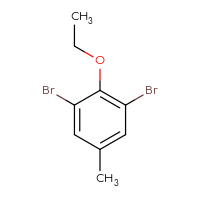 Chemical structure of 1,3-dibromo-2-ethoxy-5-methylbenzene - CSSB00009812714