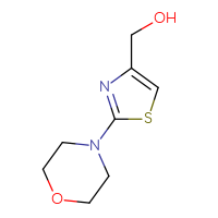 Chemical structure of [2-(morpholin-4-yl)-1,3-thiazol-4-yl]methanol - CSSB00011935167