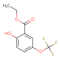Chemical structure of ethyl 2-hydroxy-5-(trifluoromethoxy)benzoate - CSSB00161167852