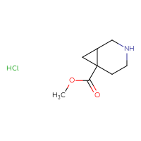 Chemical structure of methyl 3-azabicyclo[4.1.0]heptane-6-carboxylate hydrochloride - CSSB00132310467