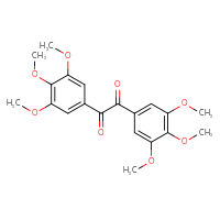 Chemical structure of bis(3,4,5-trimethoxyphenyl)ethane-1,2-dione - CSSB03438812536