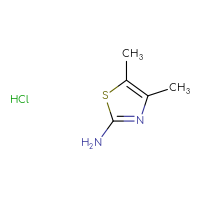 Chemical structure of dimethyl-1,3-thiazol-2-amine hydrochloride - CSSB00000754867