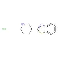 Chemical structure of 2-(piperidin-3-yl)-1,3-benzothiazole hydrochloride - CSSB00000681082