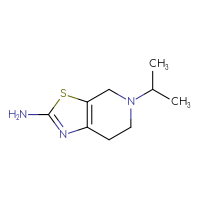 Chemical structure of 5-(propan-2-yl)-4H,5H,6H,7H-[1,3]thiazolo[5,4-c]pyridin-2-amine - CSSB00000246005