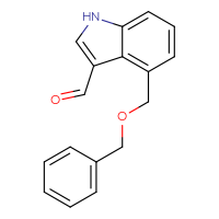 Chemical structure of 4-[(benzyloxy)methyl]-1H-indole-3-carbaldehyde - CSSB00010169673