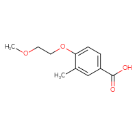 Chemical structure of 4-(2-methoxyethoxy)-3-methylbenzoic acid - CSSB00011734130