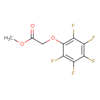 Chemical structure of methyl 2-(2,3,4,5,6-pentafluorophenoxy)acetate - CSSB00000355529