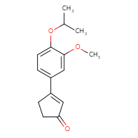 Chemical structure of 3-[3-methoxy-4-(propan-2-yloxy)phenyl]cyclopent-2-en-1-one - CSSB21253047536