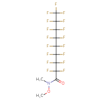 Chemical structure of 2,2,3,3,4,4,5,5,6,6,7,7,8,8,9,9,9-heptadecafluoro-N-methoxy-N-methylnonanamide - CSSB21224767170