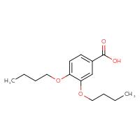 Chemical structure of 3,4-dibutoxybenzoic acid - CSSB00000737925
