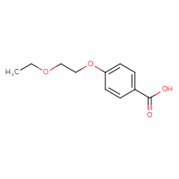Chemical structure of 4-(2-ethoxyethoxy)benzoic acid - CSSB00000217202