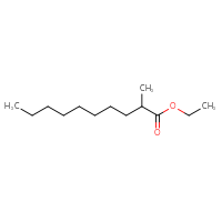 Chemical structure of ethyl 2-methyldecanoate - CSSB00010240667