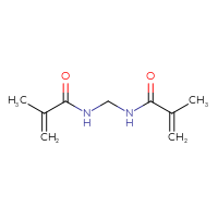 Chemical structure of 2-methyl-N-[(2-methylprop-2-enamido)methyl]prop-2-enamide - CSSB00000084498