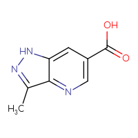 Chemical structure of 3-methyl-1H-pyrazolo[4,3-b]pyridine-6-carboxylic acid - CSSB00016036825