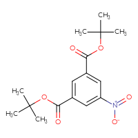 Chemical structure of 1,3-di-tert-butyl 5-nitrobenzene-1,3-dicarboxylate - CSSB17856628673