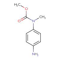 Chemical structure of methyl N-(4-aminophenyl)-N-methylcarbamate - CSSB00000744835