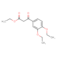 Chemical structure of ethyl 3-(3,4-diethoxyphenyl)-3-oxopropanoate - CSSB06629246223