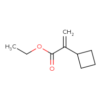 Chemical structure of ethyl 2-cyclobutylprop-2-enoate - CSSB00050301399