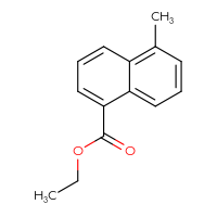 Chemical structure of ethyl 5-methylnaphthalene-1-carboxylate - CSSB00010154212