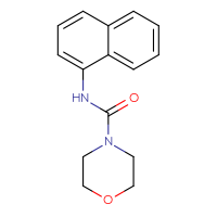 Chemical structure of N-(naphthalen-1-yl)morpholine-4-carboxamide - CSSB00038477048