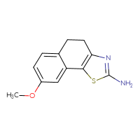 Chemical structure of 8-methoxy-4H,5H-naphtho[2,1-d][1,3]thiazol-2-amine - CSSB00000695323