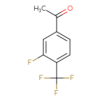 Chemical structure of 1-[3-fluoro-4-(trifluoromethyl)phenyl]ethan-1-one - CSSB00011216118