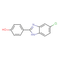 Chemical structure of 4-(5-chloro-1H-1,3-benzodiazol-2-yl)phenol - CSSB00000487729
