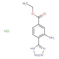Chemical structure of ethyl 3-amino-4-(1H-1,2,3,4-tetrazol-5-yl)benzoate hydrochloride - CSSB20963518104