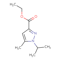 Chemical structure of ethyl 5-methyl-1-(propan-2-yl)-1H-pyrazole-3-carboxylate - CSSB00010983771
