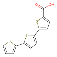 Chemical structure of 5-{[2,2'-bithiophen]-5-yl}thiophene-2-carboxylic acid - CSSB01410136045