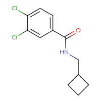 Chemical structure of 3,4-dichloro-N-(cyclobutylmethyl)benzamide - CSSB00076521341