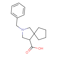 Chemical structure of 2-benzyl-2-azaspiro[4.4]nonane-4-carboxylic acid - CSSB00011951369
