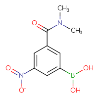 Chemical structure of [3-(dimethylcarbamoyl)-5-nitrophenyl]boronic acid - CSSB00000013795